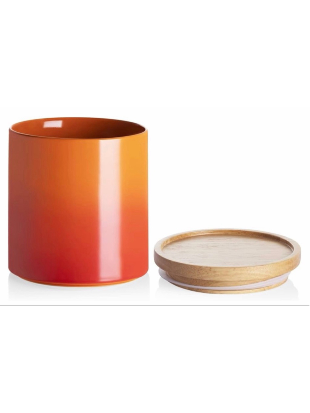 NEW Ceramic Food Storage Jar Lid Stackable Kitchen Canister 16 fl oz